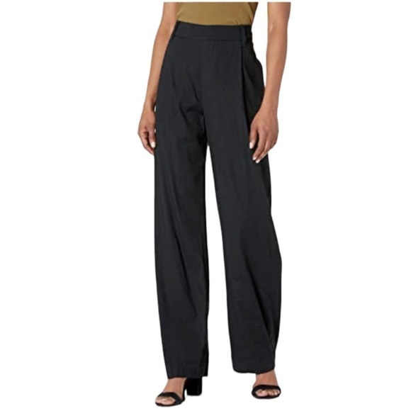 Vince Pants - NWT Vince Women's Pleat Front Pull On Pant, Black, 3X